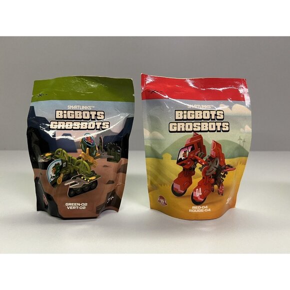 Wendy's Kids Meals Smart Links Big Bots 2021 Kids Toys Complete Lot of 4 New NIP - Picture 3 of 7